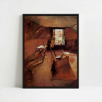 Framed Canvas - Framed canvas in black frame