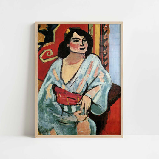 The Algerian Woman (1909) by Henri Matisse – Art Print - Art print in oak frame