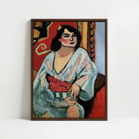 Framed Canvas - Framed canvas in dark wood color frame