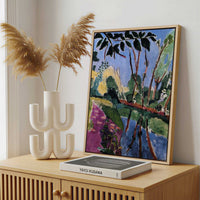 Framed Canvas - Framed canvas in a stylish interior setting
