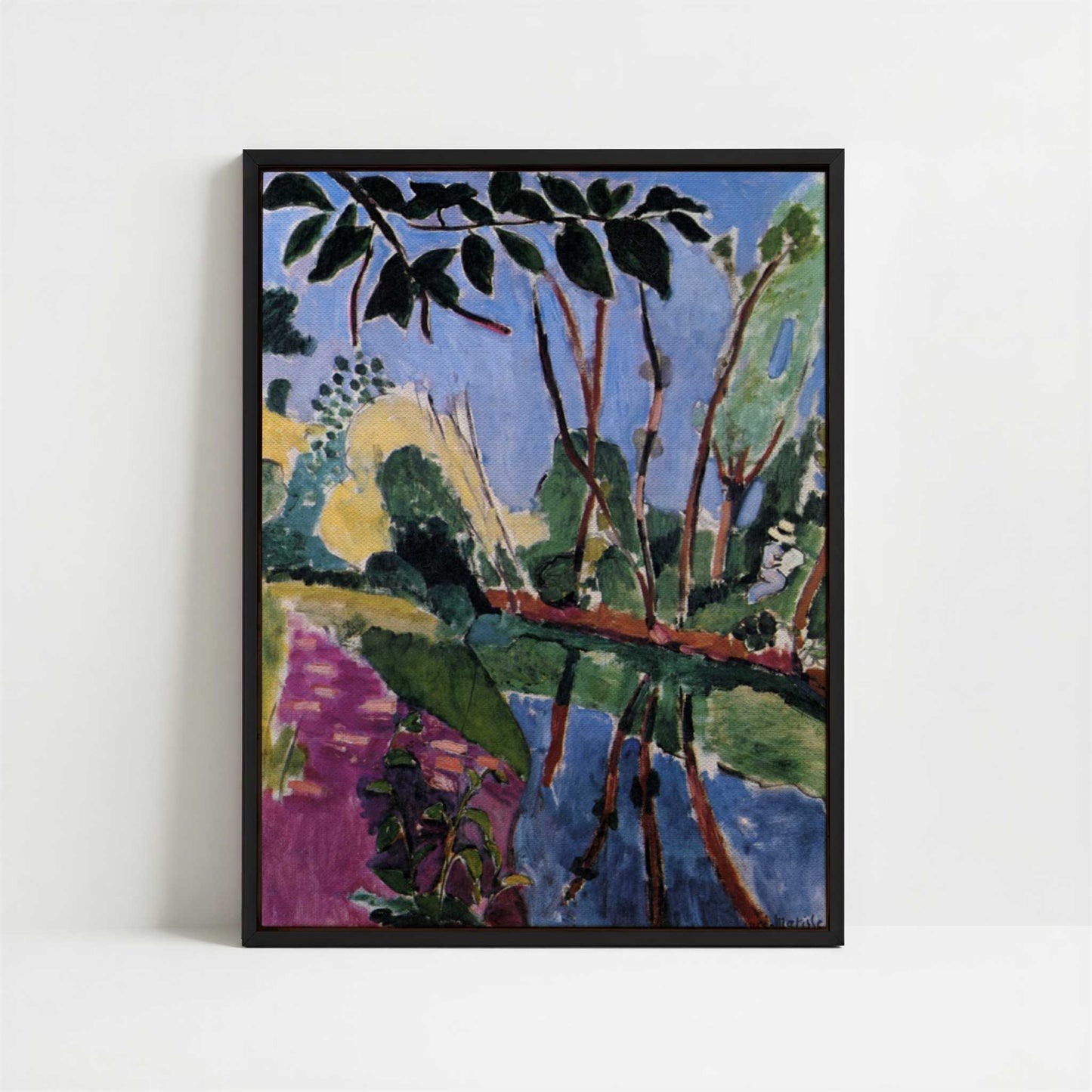Framed Canvas - Framed canvas in black frame