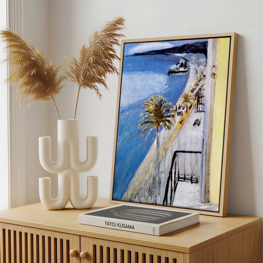Framed Canvas - Framed canvas in a stylish interior setting
