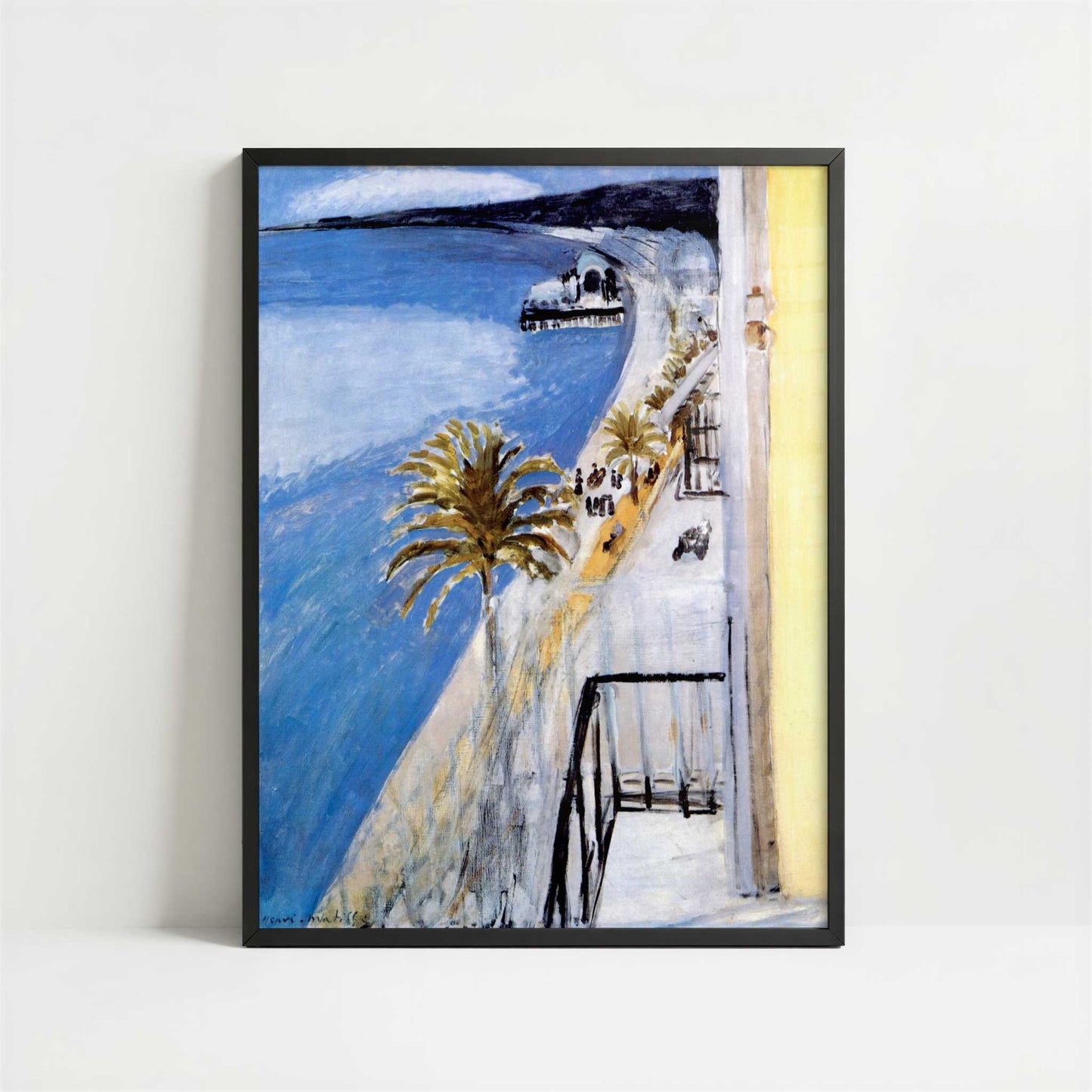 The Bay of Nice (1918) by Henri Matisse – Art Print - Art print in black frame