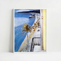 The Bay of Nice (1918) by Henri Matisse – Art Print - Art print in white frame