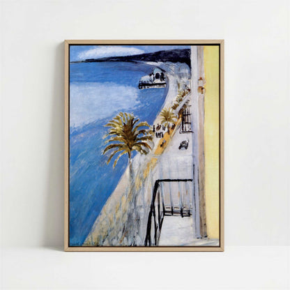 Framed Canvas - Framed canvas in oak color frame