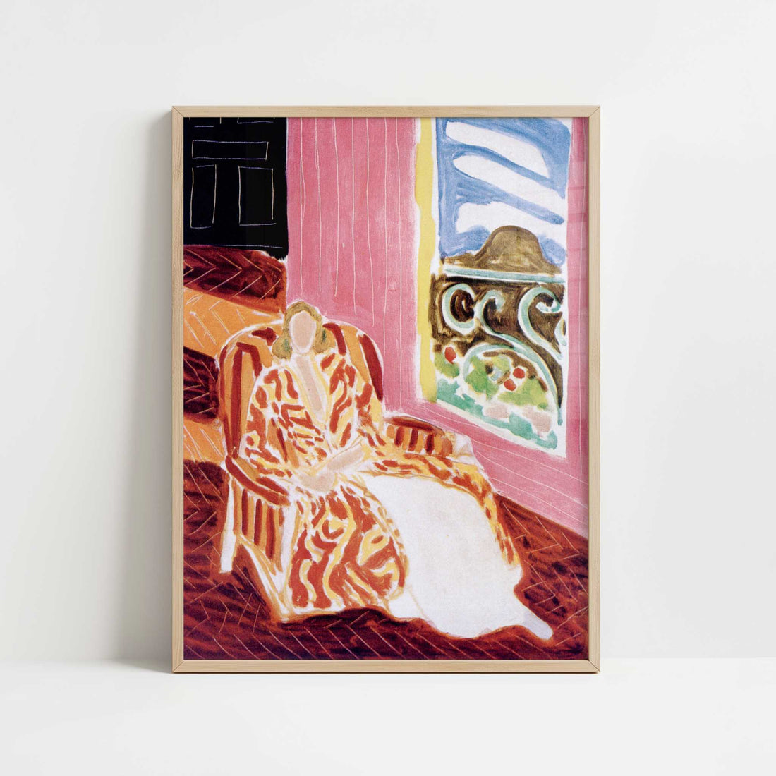 The Black Door (1942) by Henri Matisse – Art Print - Art print in oak frame