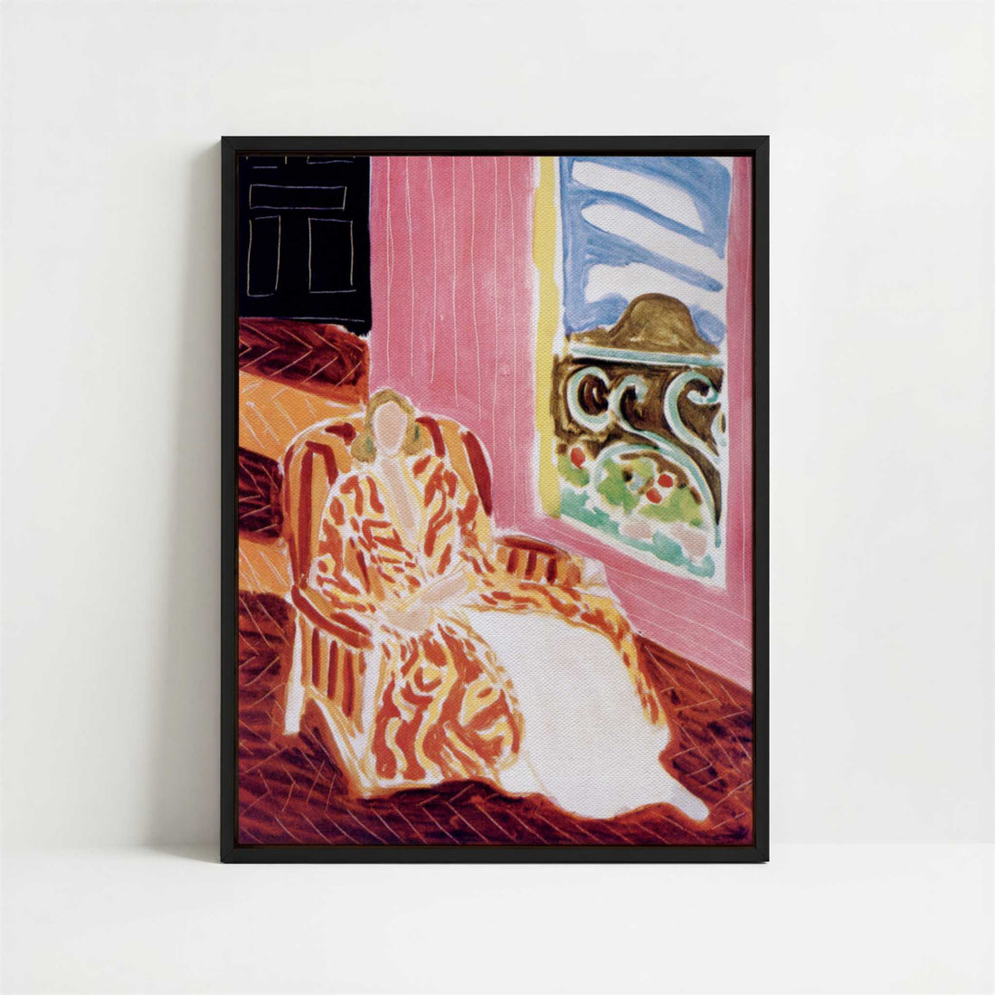 Framed Canvas - Framed canvas in black frame