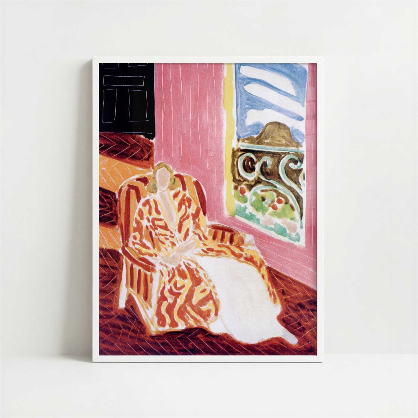 The Black Door (1942) by Henri Matisse – Art Print - Art print in white frame