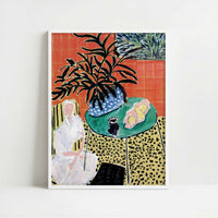 The Black Fern (1948) by Henri Matisse – Art Print - Art print in white frame