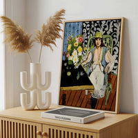 Framed Canvas - Framed canvas in a stylish interior setting