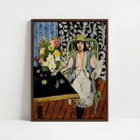 Framed Canvas - Framed canvas in dark wood color frame