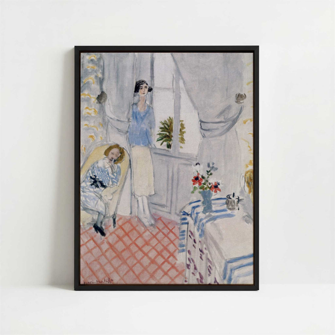 Framed Canvas - Framed canvas in black frame
