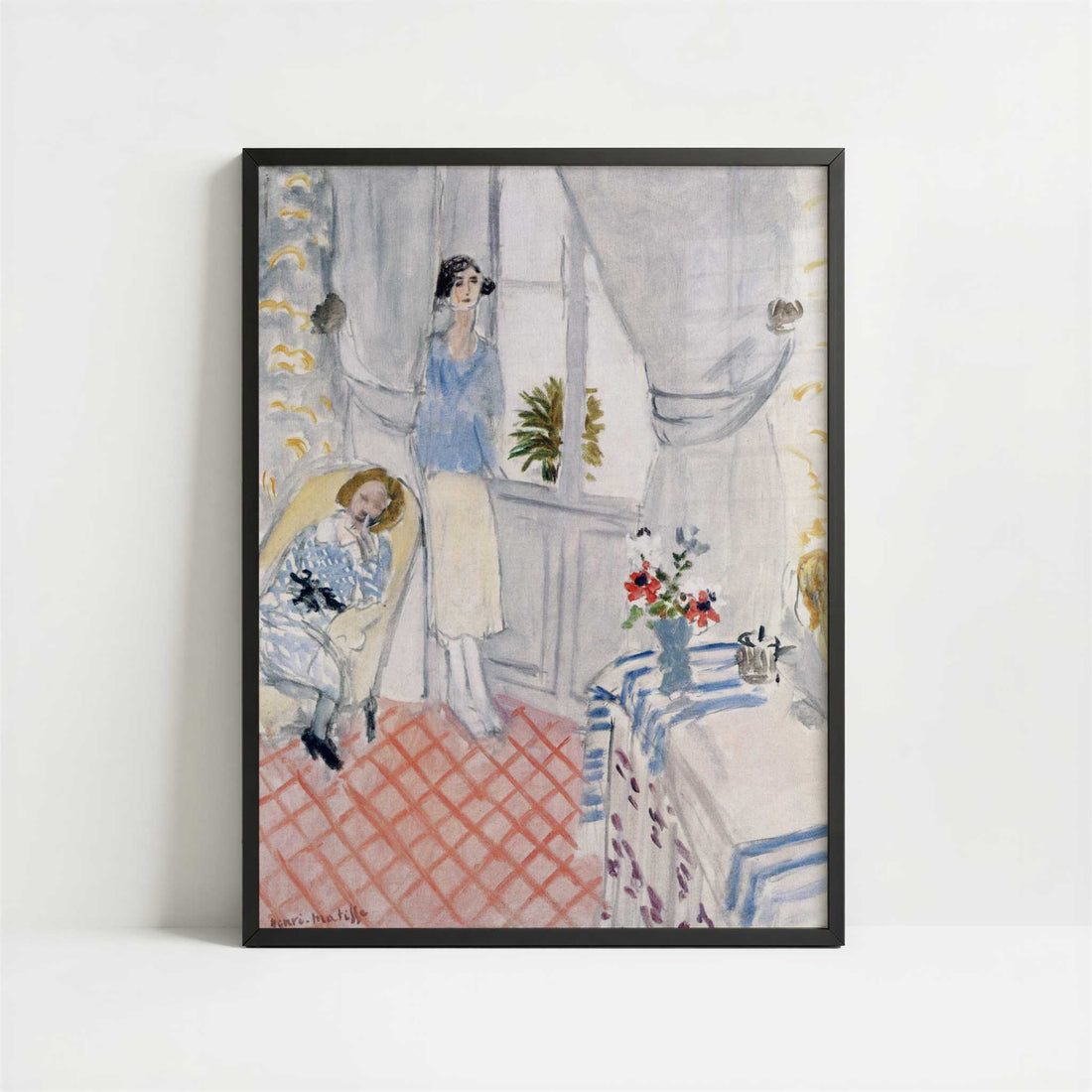 The Boudoir (1921) by Henri Matisse – Art Print - Art print in black frame