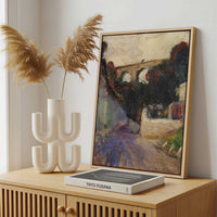 Framed Canvas - Framed canvas in a stylish interior setting