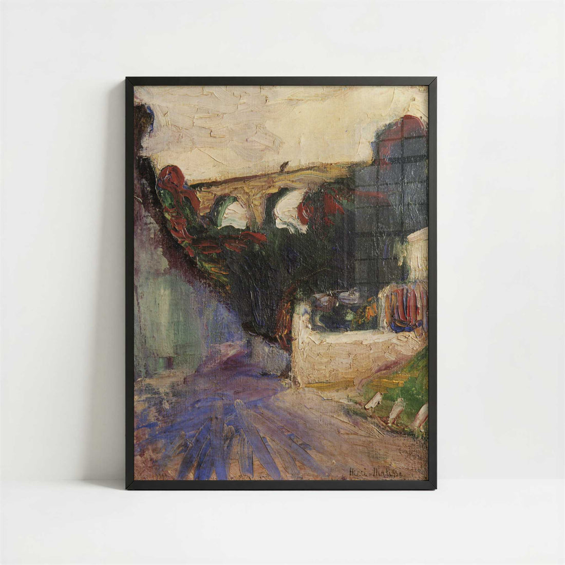 The Bridge (1898) by Henri Matisse – Art Print - Art print in black frame