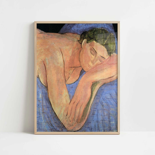 The Dream (1935) by Henri Matisse – Art Print - Art print in oak frame