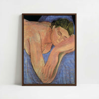 Framed Canvas - Framed canvas in dark wood color frame