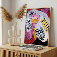Framed Canvas - Framed canvas in a stylish interior setting