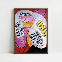 The Dream (1940) by Henri Matisse – Art Print - Art print in dark wood frame