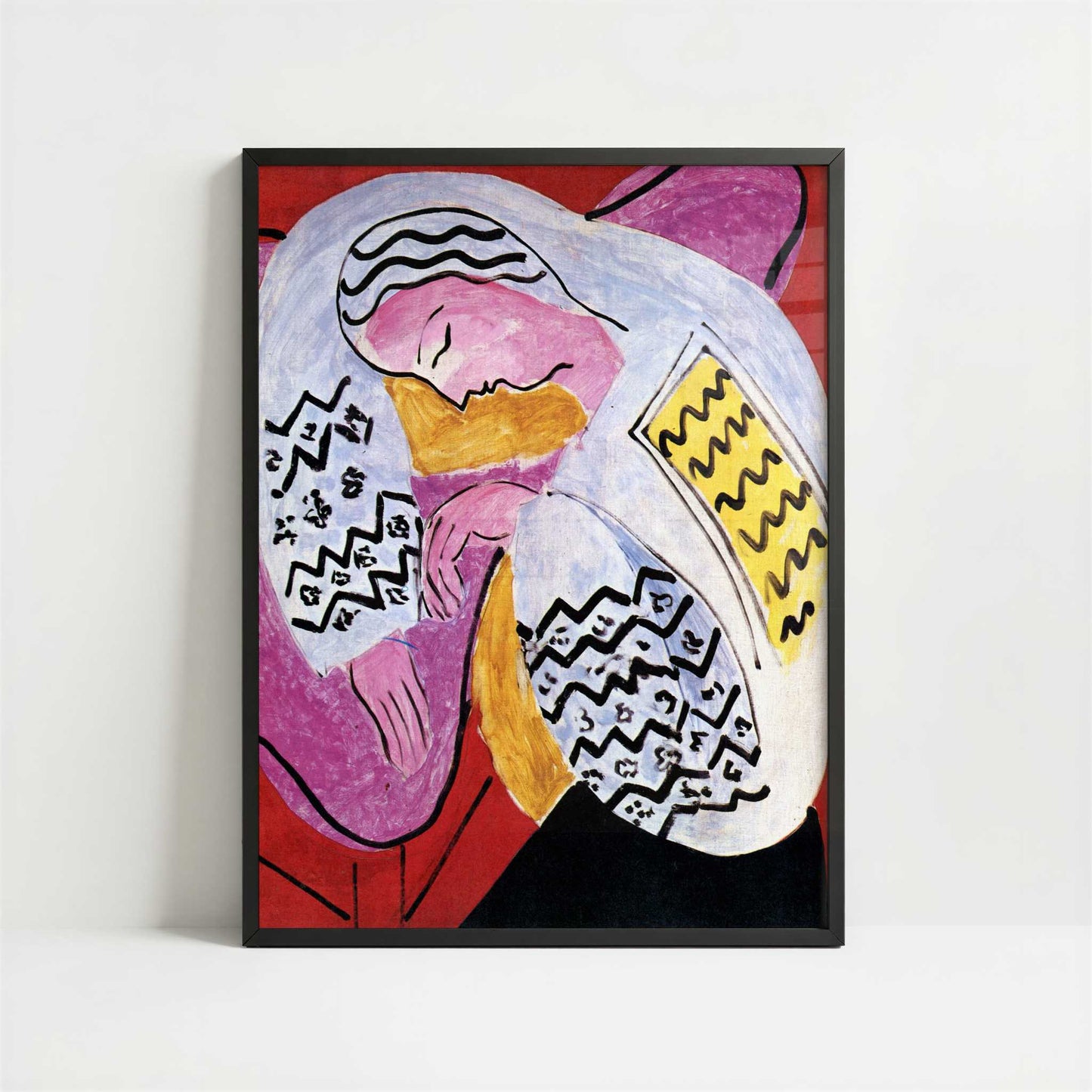 The Dream (1940) by Henri Matisse – Art Print - Art print in black frame