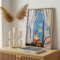 Framed Canvas - Framed canvas in a stylish interior setting