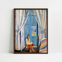 Framed Canvas - Framed canvas in dark wood color frame