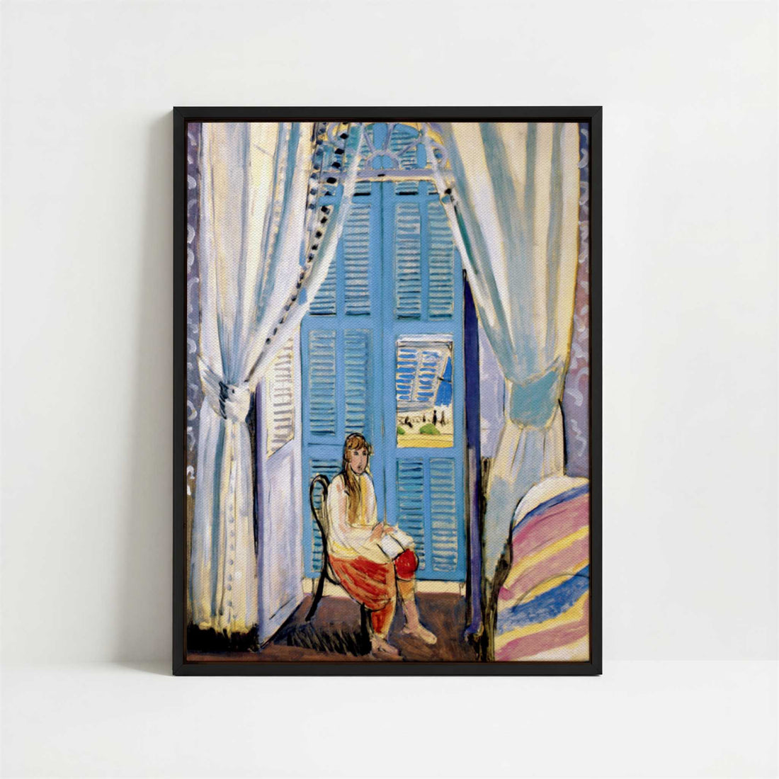 Framed Canvas - Framed canvas in black frame
