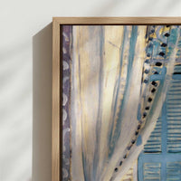 Framed Canvas - Close-up detail and texture of the framed canvas