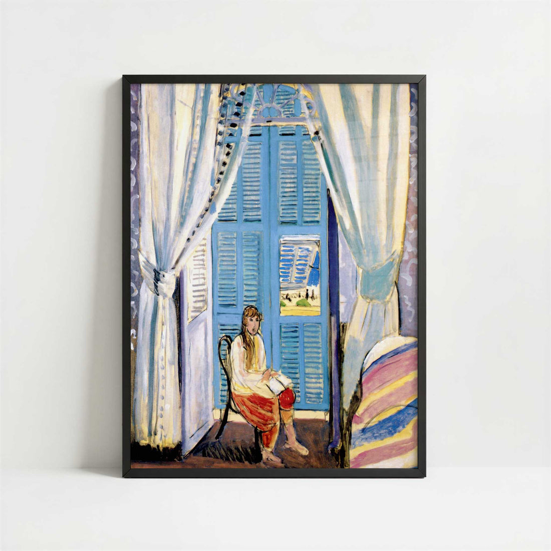 The French Window at Nice (1919) by Henri Matisse – Art Print - Art print in black frame