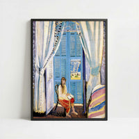 The French Window at Nice (1919) by Henri Matisse – Art Print - Art print in black frame