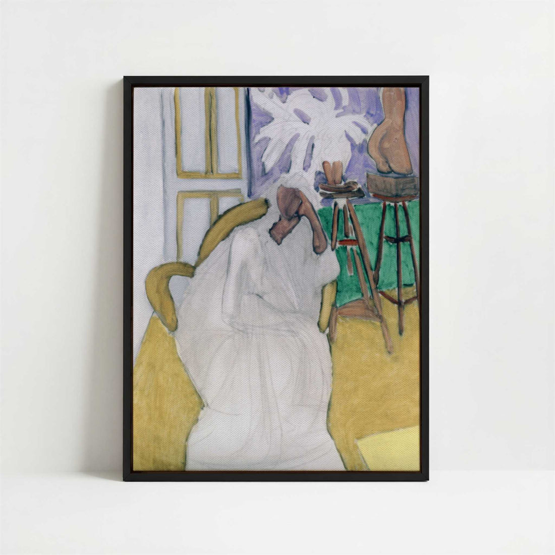 Framed Canvas - Framed canvas in black frame