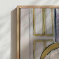 Framed Canvas - Close-up detail and texture of the framed canvas