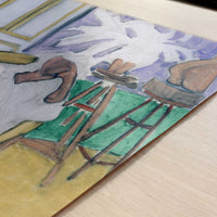 The Gandoura (1939) by Henri Matisse – Art Print - Close-up detail of the art print