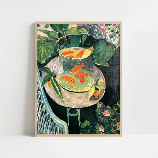 The Goldfish (1912) by Henri Matisse – Art Print - Art print in oak frame