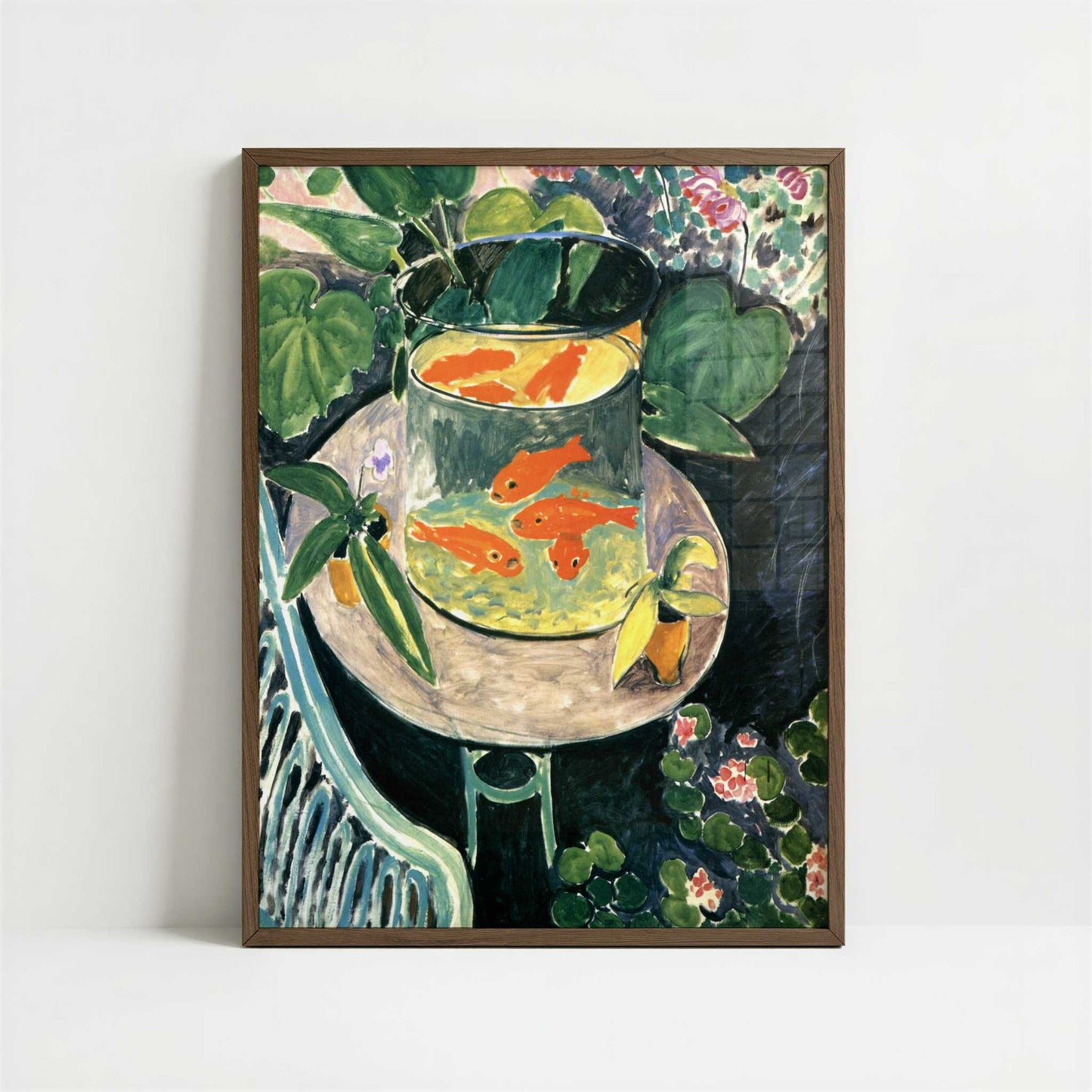 The Goldfish (1912) by Henri Matisse – Art Print - Art print in dark wood frame