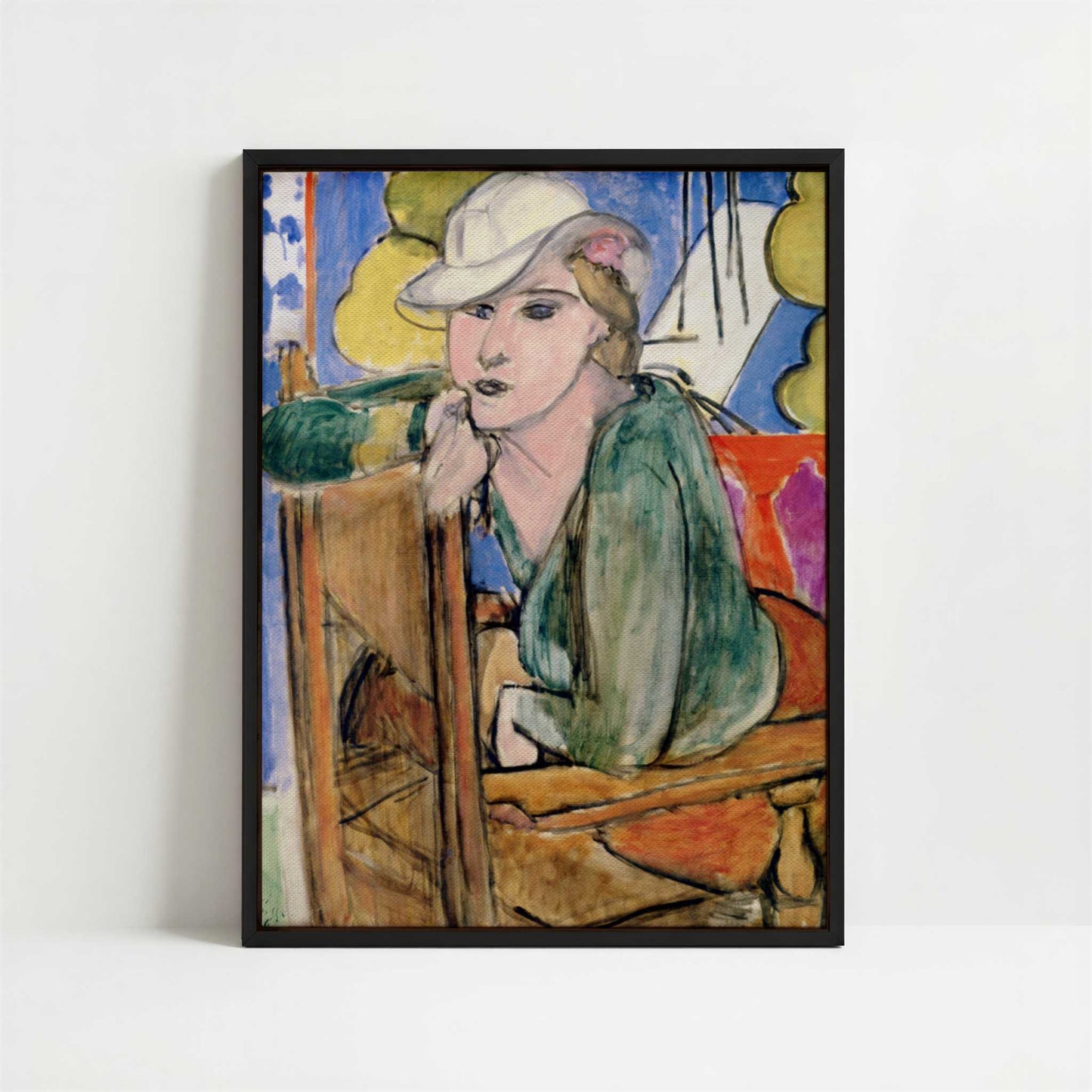 Framed Canvas - Framed canvas in black frame