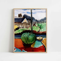 The Green Pumpkin (1916) by Henri Matisse – Art Print - Art print in oak frame