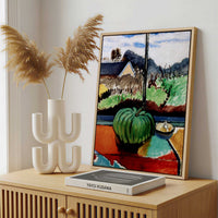 Framed Canvas - Framed canvas in a stylish interior setting
