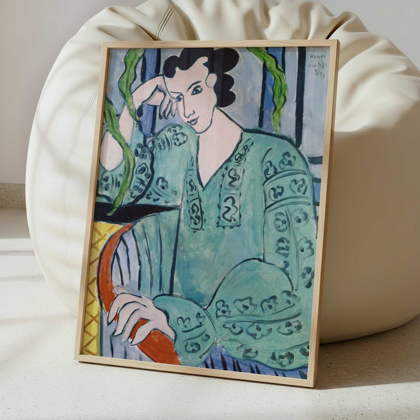 The Green Romanian Blouse (1939) by Henri Matisse – Art Print - Interior inspiration