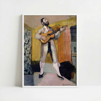 The Guitarist (1903) by Henri Matisse – Art Print - Art print in white frame