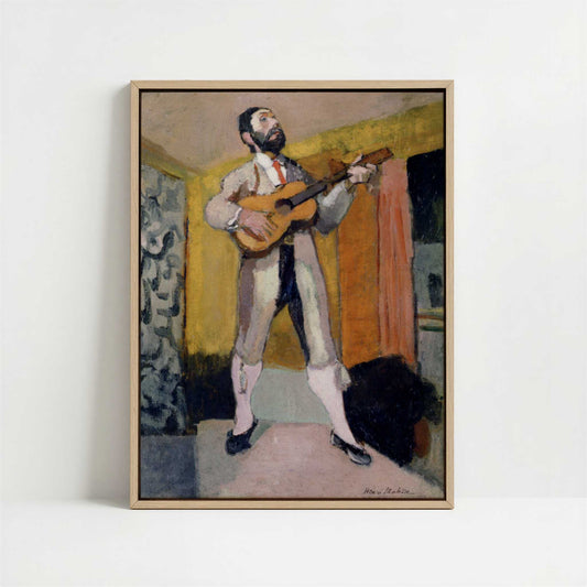 Framed Canvas - Framed canvas in oak color frame