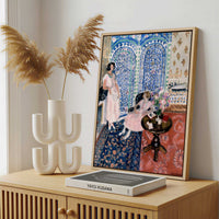 Framed Canvas - Framed canvas in a stylish interior setting