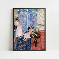 The Moorish Screen (1921) by Henri Matisse – Art Print - Art print in black frame