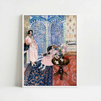 The Moorish Screen (1921) by Henri Matisse – Art Print - Art print in white frame