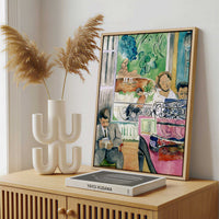 Framed Canvas - Framed canvas in a stylish interior setting