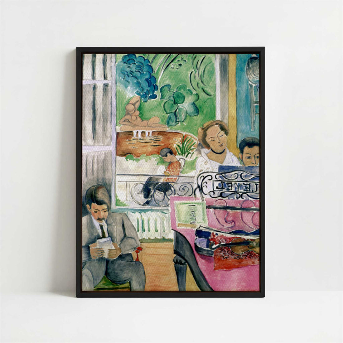 Framed Canvas - Framed canvas in black frame