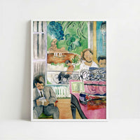 The Music Lesson (1917) by Henri Matisse – Art Print - Art print in white frame