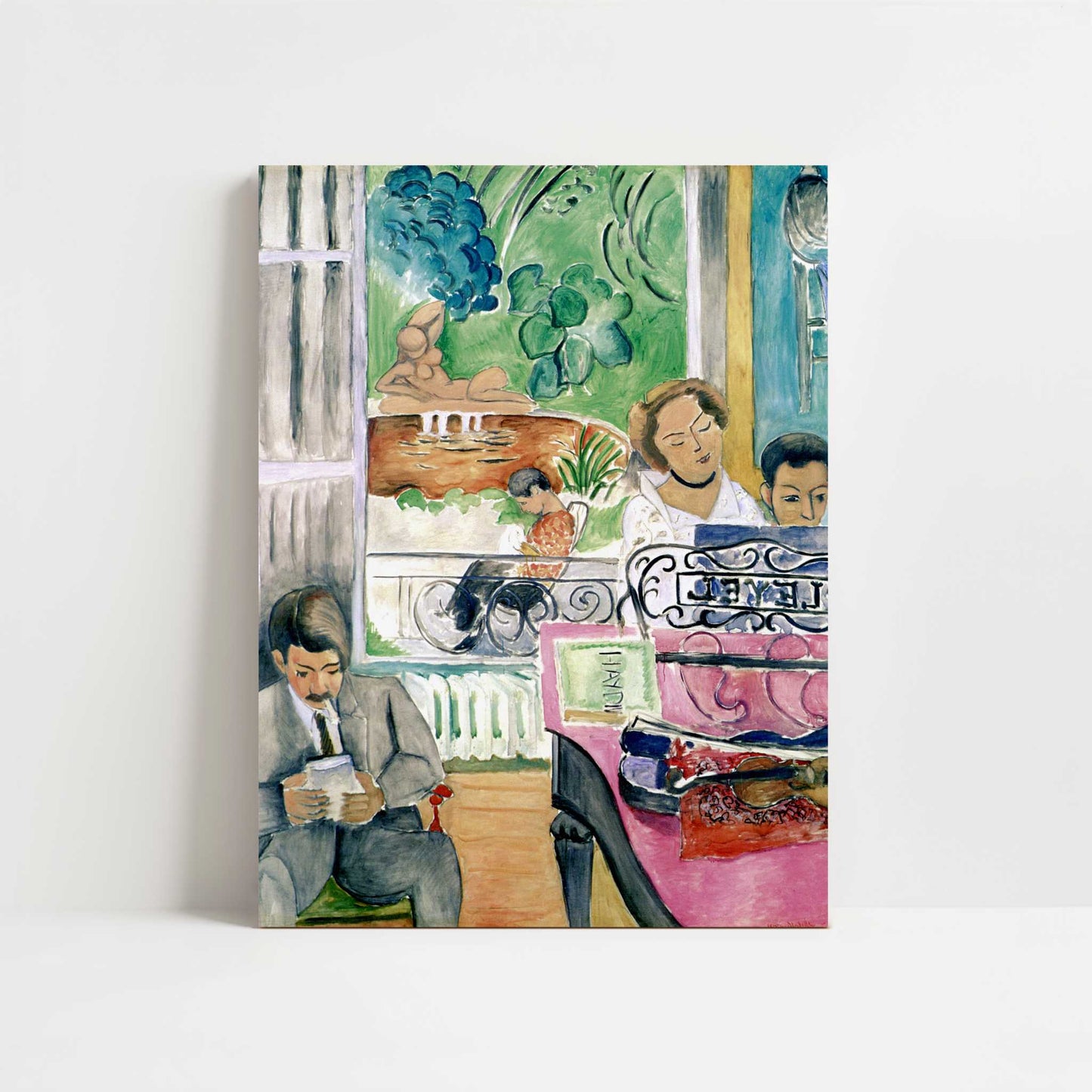The Music Lesson (1917) by Henri Matisse – Art Print - Unframed art print