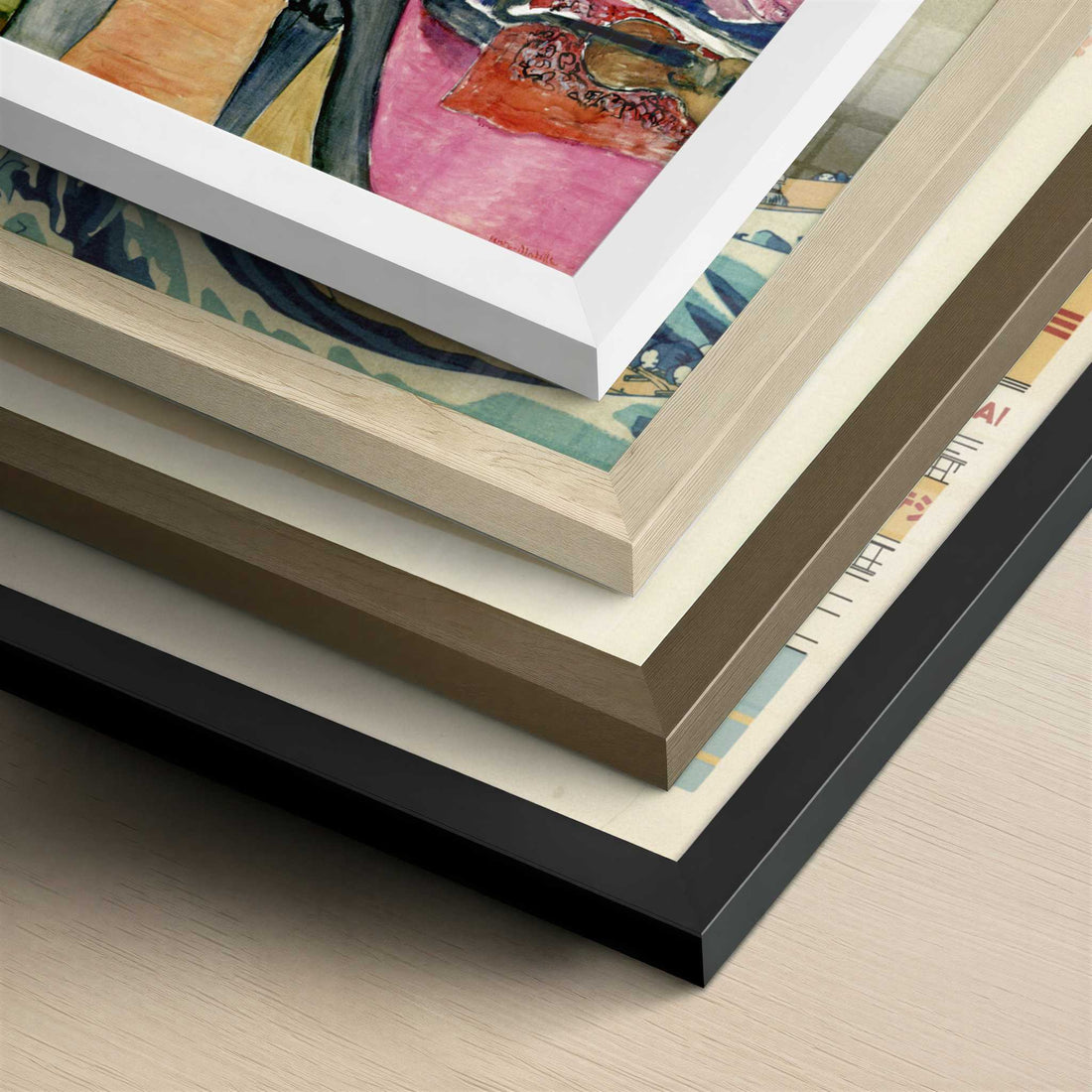 The Music Lesson (1917) by Henri Matisse – Art Print - Close-up detail of the different frames