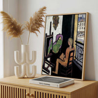 Framed Canvas - Framed canvas in a stylish interior setting